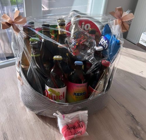 Biermand met duvelglas