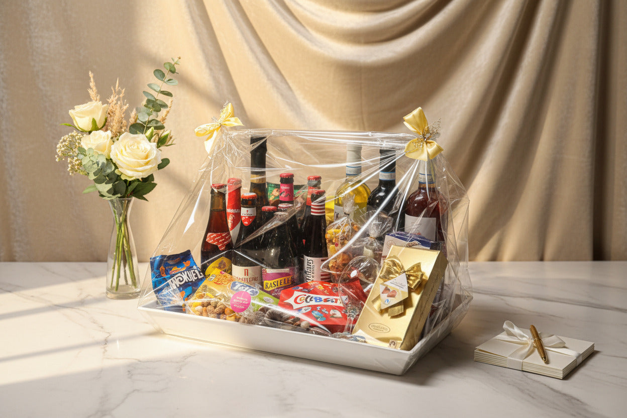 deluxe bier-cava-wijn mand