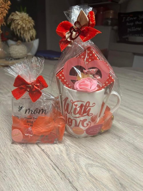 I love mom puzzelstukje + love you tas