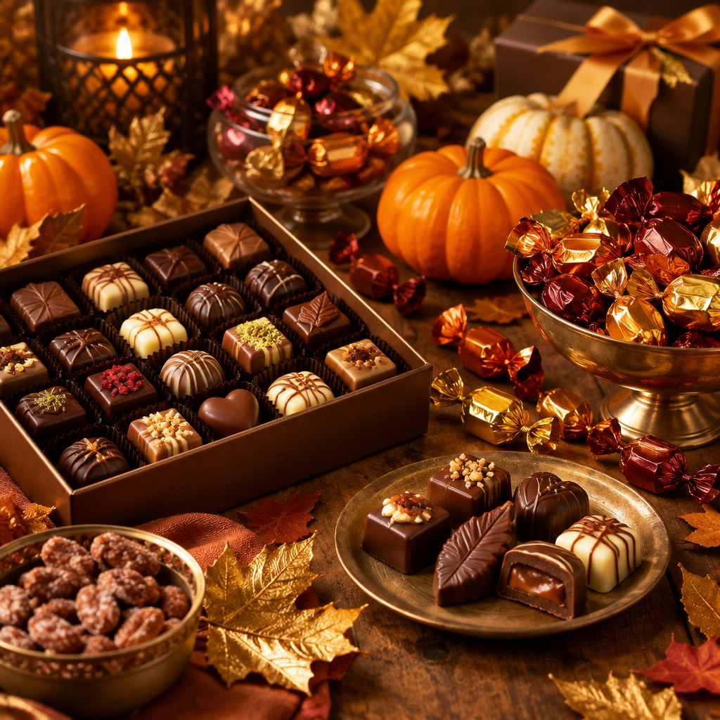 Herfst met chocolade en snoep