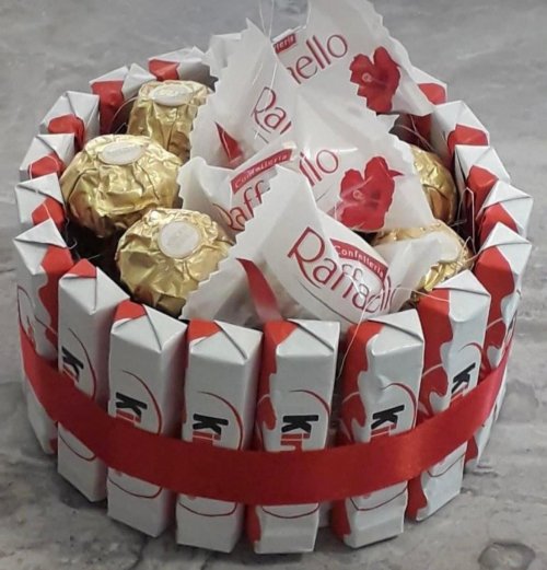 Raffaello&Kinder taart