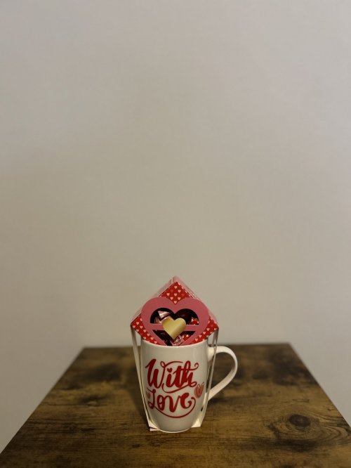 Love koffietas met chocolade